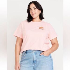 Old Navy Howdy Partner Pink Graphic Tee XL Rodeo Western Basic Minimalist NFR